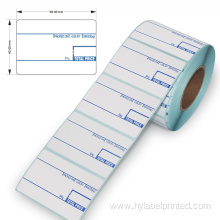 Custom supermarket price scale label